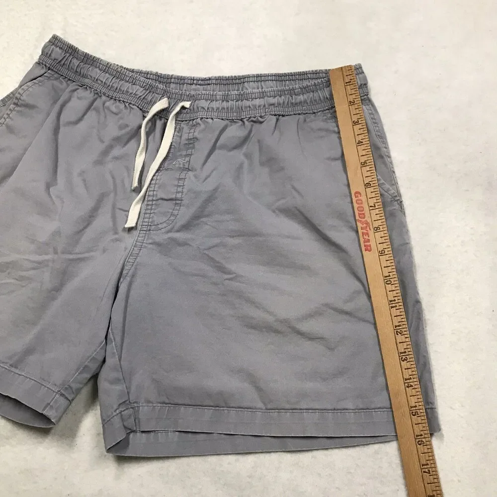 CHUBBIES Off Duty Shorts Men XL 34 Gray Elastic Waist Drawstring Pockets Cotton